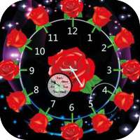 Rose Clock Live Wallpaper