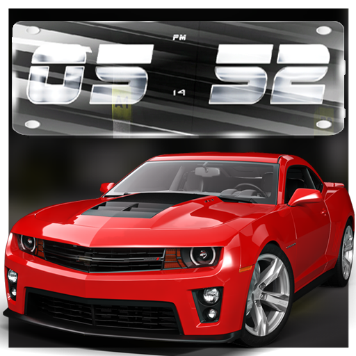 3D Super Cars Clock Wallpaper HD icon