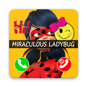 Fake Call From Ladybug icon