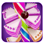 Spiral Cake helix: Jumping Fruits tower challenge icon