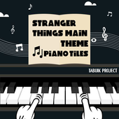 Stranger Things Main Theme Piano Tiles Game icon