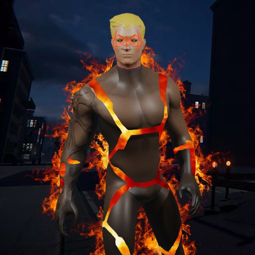 SuperHero Flame Boy Rope Hero - Flying Immortal icon