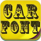 Car Fonts