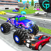 монстр грузовик снос 3D icon