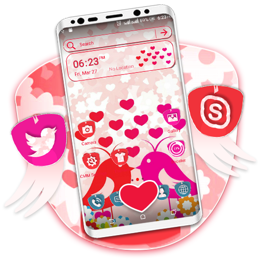 Love Birds Launcher Theme icon