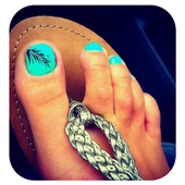 Toe Nail Art designs free icon