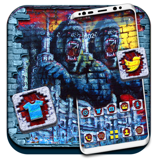 Gorilla Graffiti Theme icon