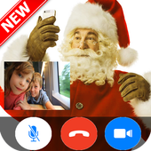 santa claus call vid icon
