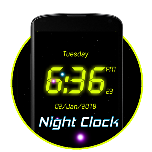 Night Digital Clock lwp icon