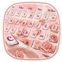 Pink Rose Gold Keyboard Typing Theme