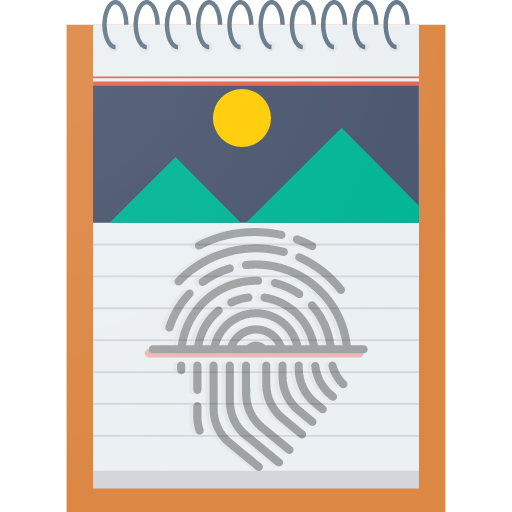 Notes with password and photo - Quick notepad icon