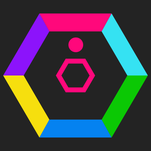 Color Hexagon - Smash Colors, switch color, circle icon