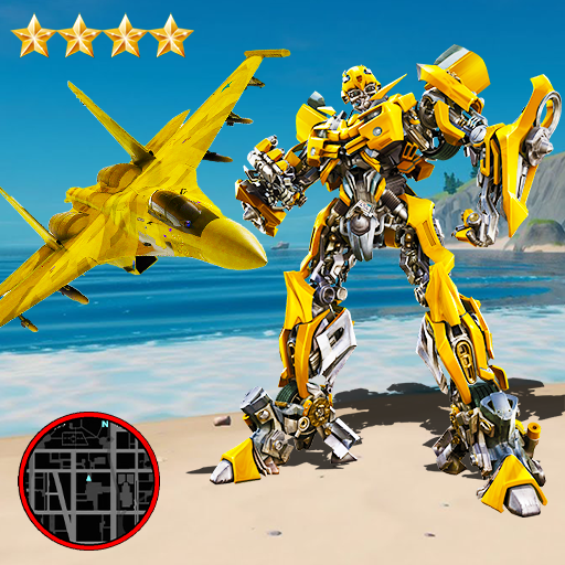 Robot Airplane Simulator Flying Robot Transforming icon