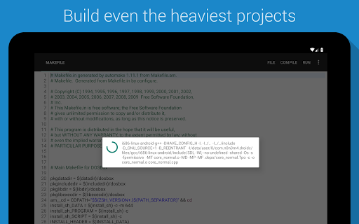 C4droid - C/C   compiler & IDE screenshot 12