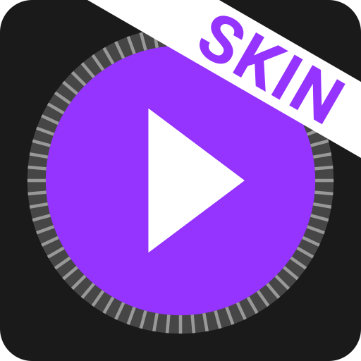 MusiX Material Dark Purple Skin for music player icon