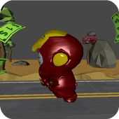 3D Iron Cat Man Run Game icon