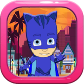 Super mask cat boy icon
