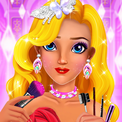Pink Princess Makeup salon games for girls icon