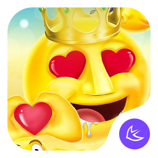 Emoji Crazy Smile Cute Theme&amp; HD wallpapers icon