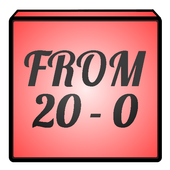 From 20 to 0 icon