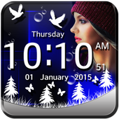 Photo Digital Clock Wallpaper icon
