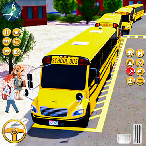 School Bus Driving Game 3D أيقونة