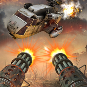 सेना। युद्ध। हेलीकॉप्टर। शूटर: मशीन गन खेल आइकन