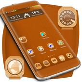 Carved Wood Launcher Theme أيقونة