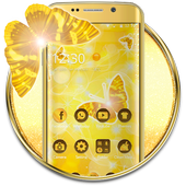 Butterfly Gold Wallpaper Theme icon