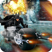 Grand superhero moto bike game icon