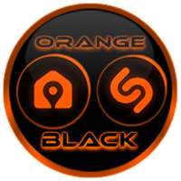 Flat Black and Orange IconPack on 9Apps