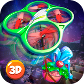 Christmas Cartoon Drone Sim icon