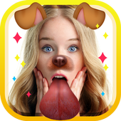 Snap Upload - Dog Face Sticker icon