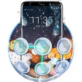 Rubbing Water Fog Lock Theme on 9Apps