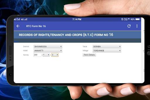 Bhoomi - Karnataka Land RTC XML MR Online screenshot 3
