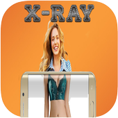 X-RAY camera scanner simulated icon