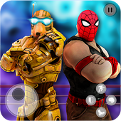 Robots Battle VS Superheroes Fighting Games icon
