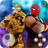 Robots Battle VS Superheroes Fighting Games