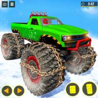 Snow Mountain Monster trucks derby racing stunts