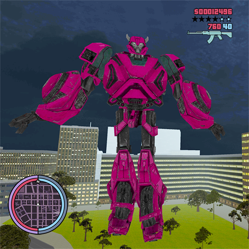 Super Hero Robot Car Transform Gangster Crime icon