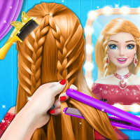 Braided Hairstyle Salon: Make Up And Dress Up