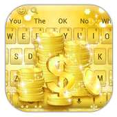 Gold Money Dollar Keyboard Theme on 9Apps