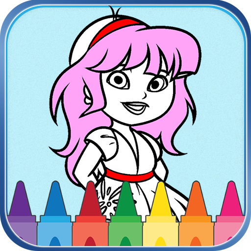 Coloring Pages : DORA the Girl icon