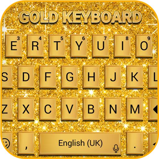 Gold keyboard icon