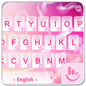 Pink Love Heart Keyboard Theme icon