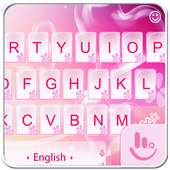 Pink Love Heart Keyboard Theme