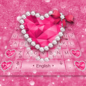 Glitter Pink Keyboard Theme icon