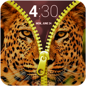 LeopardFace Zipper Lock Screen icon