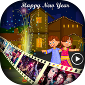 Happy New Year Video Maker 2018 - Slideshow Maker icon
