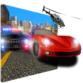 Real Police Car chase 2017: crime city simulator icon
